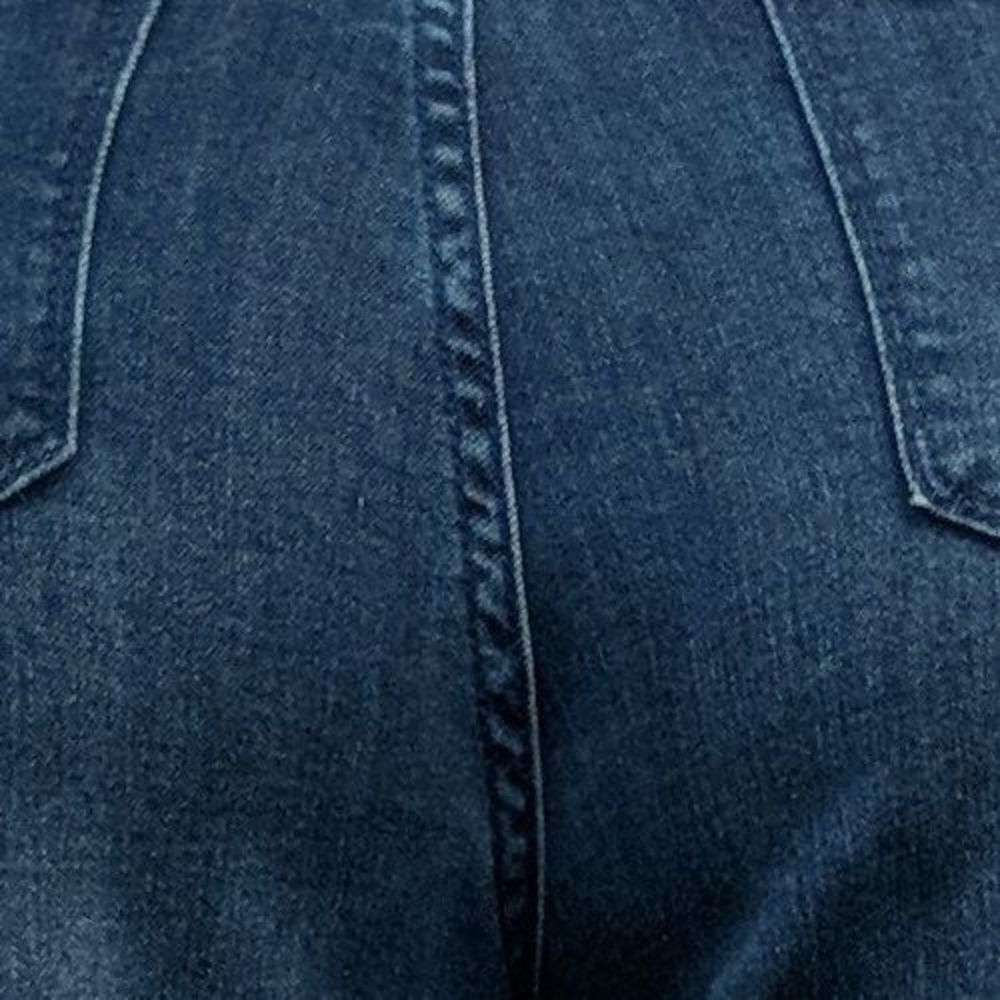 Susan Graver Stretch Denim Jean with Dip Dye Detail Women's Plus Sz Jeans Blue - Picture 4 of 5